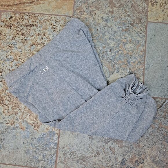 Guess Size XL Gray Jogger Capri Length Ties at Hem Key Pocket on Back - Picture 1 of 9